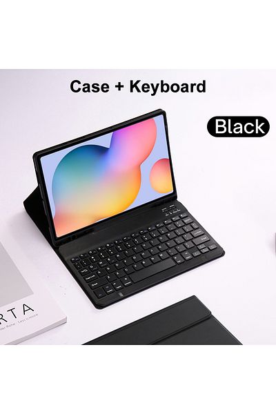 HUAIBX Turkish keyboard Black A Case For Samsung Galaxy Tab S6 lite 10.4 Inch Detachable Keyboard Cover for