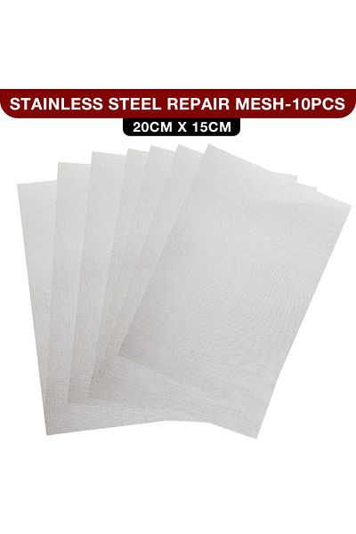 Choice 10 Pcs 1/10/20pcs Stainless Steel Woven Metal Mesh 15*20 Cm,welded Mesh Repair Car Bumper,home Heat-