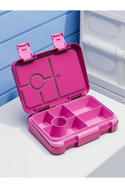 Choice 2 5 Rose Red 1100ml Lunch Box Microwavable Bento Box Tritan Interlayer Leakproof Storage Box Hermeti