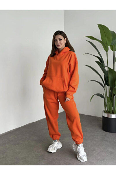 CMZ COLLECTİON OVERSIZE Trening portocaliu gros cu 3 fire, unisex