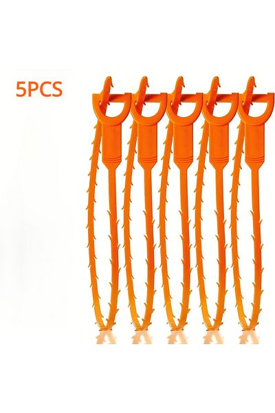 Choice Orange 5pcs 10/5/3pcs Drainage Blockage Remover Shower Clean The Sink Snake Bathroom Accessories Hai