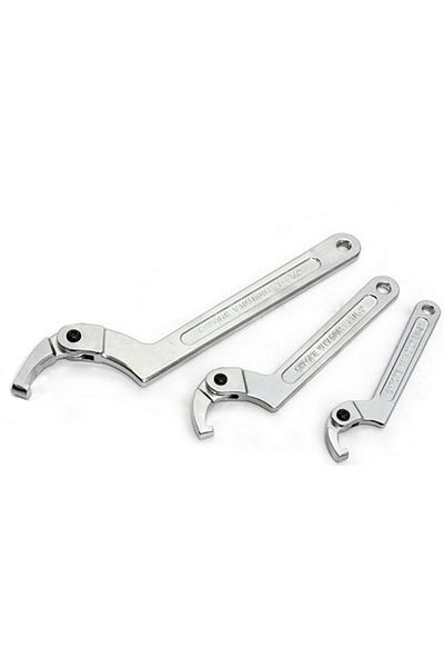 Choice 19-51mm Square Head 1pcs Adjustable Wrench Hook Spanner Square/round Head Cr-v Spanner Key For Round
