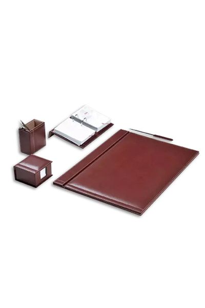Gıpta 7133 Solid Desk Set 5 Pieces Brown