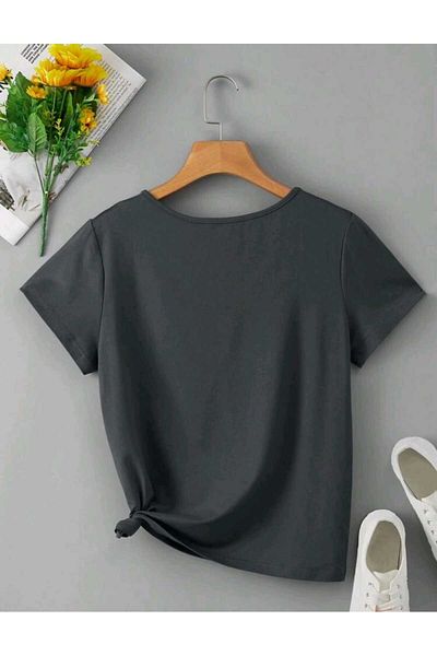 FAVORİST Γυναικείο T-Shirt με λαιμόκοψη - Regular Fit Summer Fit