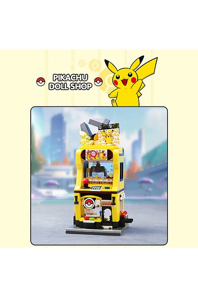 Choice Original Box Pokemon Pikachu-Claw crane game shop Blocks Charizard  Squirtle Bulbasaur  Model Edu...