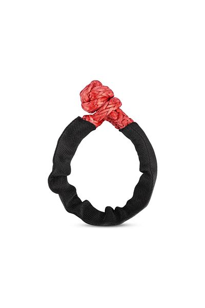 Choice Red-sz 55000lbs Winch Rope Synthetic Soft Shackle Recovery Ring Set Rugged Shackles With Protective