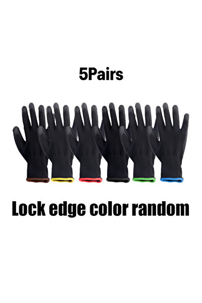 Choice قفازات عمل سوداء مطلية بالبولي يوريثين قابلة للتنفس وغير قابلة للانزلا...