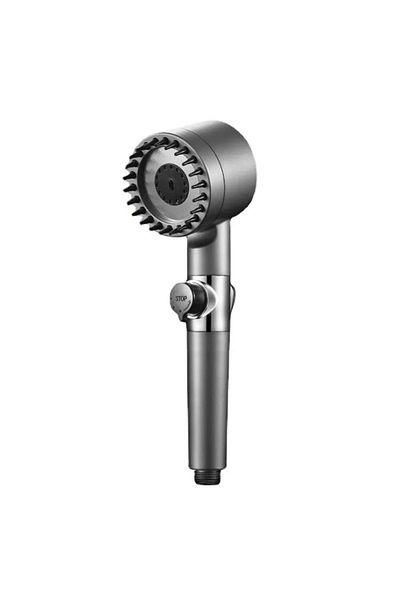 Choice Shower Head High-pressure Shower Head 3-mode Adjustable Spray With Massage Brush Filter Rain Shower