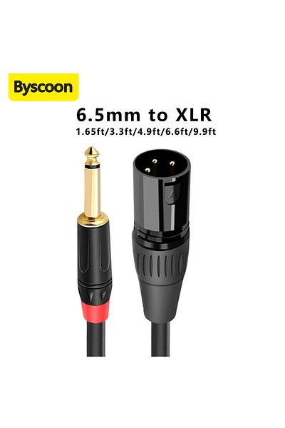 Choice كابل صوت 5 متر XLR إلى 6.5 مم سلك صوت تناظري متوازن للميكروفون XLR ذكر إلى مقبس 6.5 للكمبيوتر