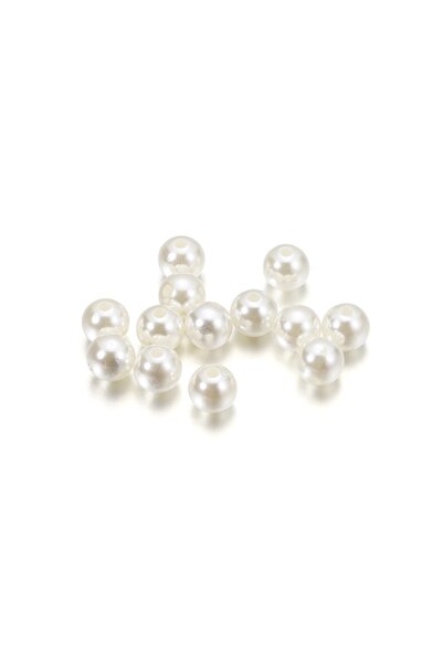 Choice8 6mm x 100Pcs Beige 10-1000pcs/lot 3-20mm Straight Holes Acrylic Imita...