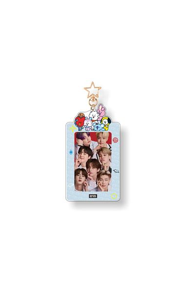 Choice A Kawaii Bt21 Popular Anime Kawaii Cooky Koya 3 Inch Idol Transparent Card Holder Credit Id Bank Ca.