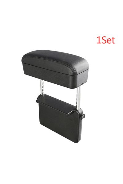 Choice Black 1pc Blalion Armrest Support Elbow Rest Pad Armrest Extender With Console Storage Organizer Adj