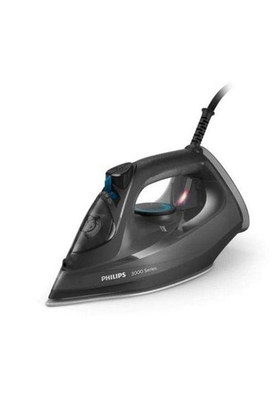 Philips Fier de calcat Philips Seria 3000 DST3041/80, 2600 W, 40 g/min, 300 ml, Talpa ceramica, Negru