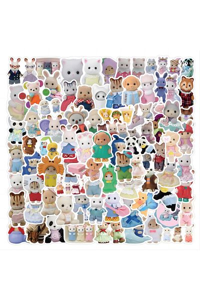 Choice 120pcs 60/120pcs Calico Critters Stickers Laptop Scrapbook Decoration Graffiti Decals Skateboard Lap