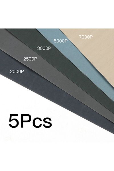 NEWONE 5Pcs Sandpaper 2000 2500 3000 5000 7000 Mixed Grits Sand Paper Water/Dry Sanding Paper Abrasive Tool