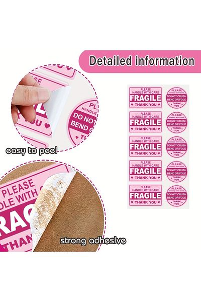 Choice 100 Fragile Stickers for ShippingNot Folded or Folded StickersNot Folded or Folded StickersNot Fe...