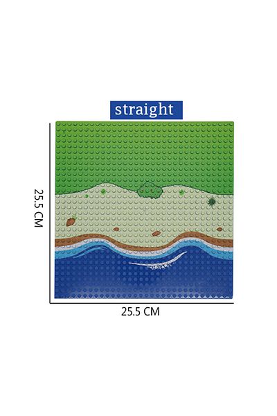 Brilliant Deer Blue B 32x32 Dots Island Grassland Style Base Plate Parts For City Military Soldier Figures Moc Buil