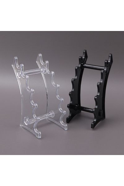 Choice Transparent A Wholesale Plastic Transparent 6 Slot Pencil Pen Spoon Jewelry Display Holder Stand Rac