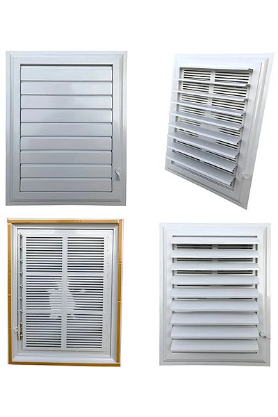 NUBLADO Ventilation Grille Bathroom Wc Toilet Grille Plastic Louver White 55X55 Cm.