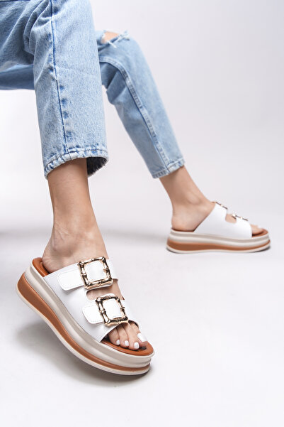 Riccon Papuci Rohlarth albi pentru femei - 0012322