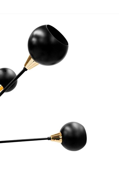 Lamp Han Ahtapot Serisi Siyah Modern Tasarım Avize
