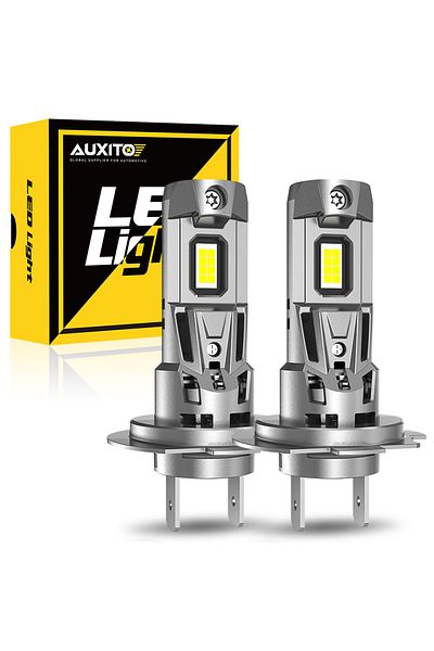 Choice لمبات H7 Auxito Mini H7 LED للمصابيح الأمامية من Canbus 22000lm 120w لمبات قيادة السيارة توربو خالية من الأخطاء