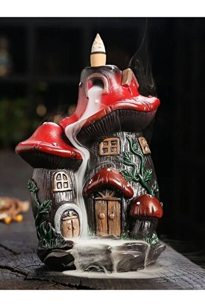 HEDİYE FİKRİ Reçine Geri Akışlı Tütsü Yakıcı Tütsü Tutucu, Mantar Tasarımlı 2...