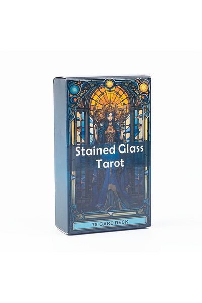 Choice Tk75k Stained Glass Tarot A 78-card Deck Leisure Entertainment Game Card Family Gathering Divination