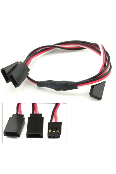 U-Angel-1988 150mm 5pcs/lot 150mm 300mm 500mm Rc Servo Y Extension Cord Cable Lead Wire For Jr Futaba Rc Battery