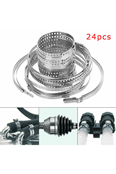 Choice 24 قطعة من مشبك صندوق السيرة الذاتية للسيارة قابل للتعديل من الفولاذ المقاوم للصدأ مجموعة مشبك صندوق مفصل السيرة الذاتية لمحور عمود القيادة...