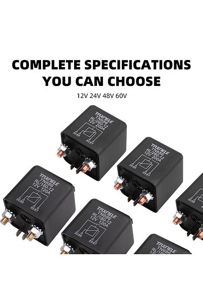 TAXNELE 100a 12v High Current Relay Starting Relay 200a 120a 100a 12v 24v Power Automotive Heavy Current Sta