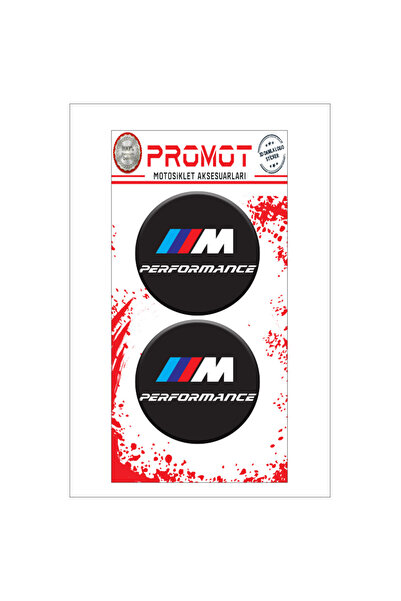 MOTOSEPETİM Sticker BMW 3D DAMLA 2 Lİ STİCKER LOGO 1