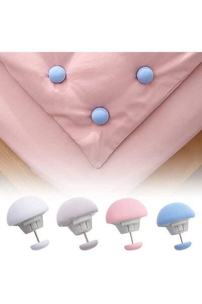 STOREMAX Aveo 4 Adet Yorgan Sabitleyici, Mantar Şekilli Aşınmaya Dayanıklı Yo...