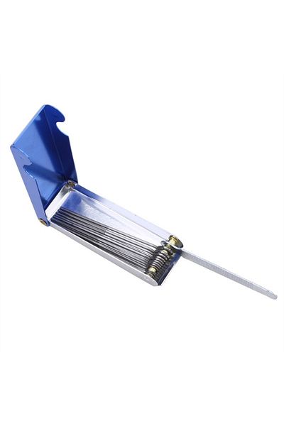 Choice Blue Guitar Nut Saddle Polishing Grinding Guitar Files Diy Slotting File Kits Set Guitar File Kit Se