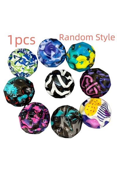 Choice 1 Pcs Random Style Super Elastic Ball Interesting Outdoor Toys For Children Moon Shape Porous Bouncy