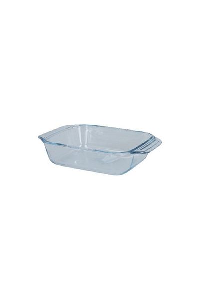 Pyrex مقلاة تحميص مستطيلة مقاومة للخدش وآمنة للاستخدام في غسالة الأطباق، سعة 1.4 لتر