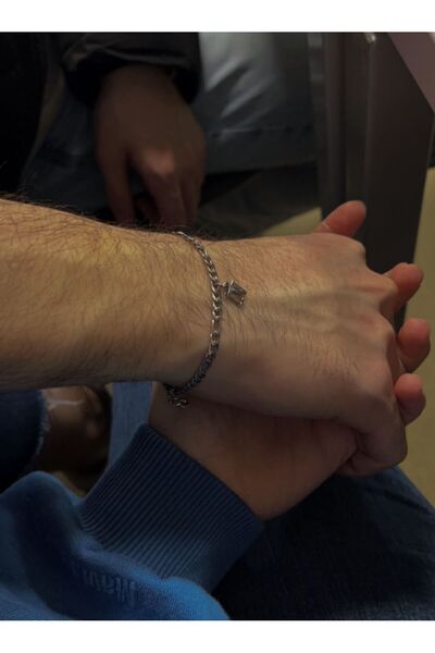 Özgül Harfli Çelik Bileklik