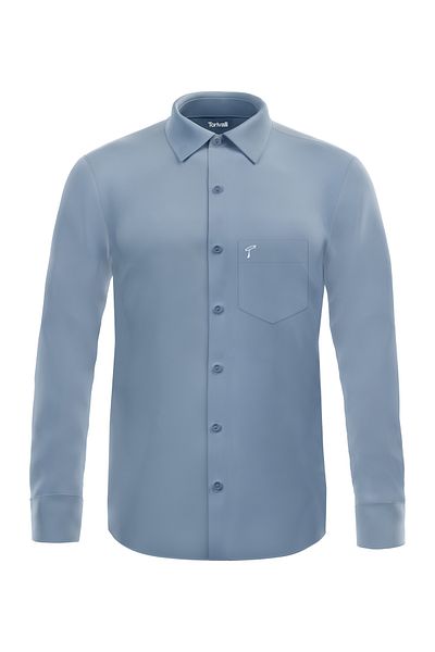 Torivalli Collection Men's Seasonal Shirt - Easy to Iron, Classic Fit, Solid Color