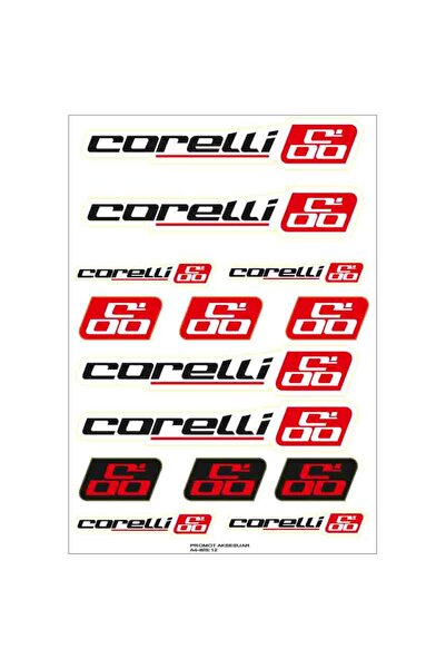 MOTOSEPETİM CORELLİ BİSİKLET KADRO STİCKER SETİ 04