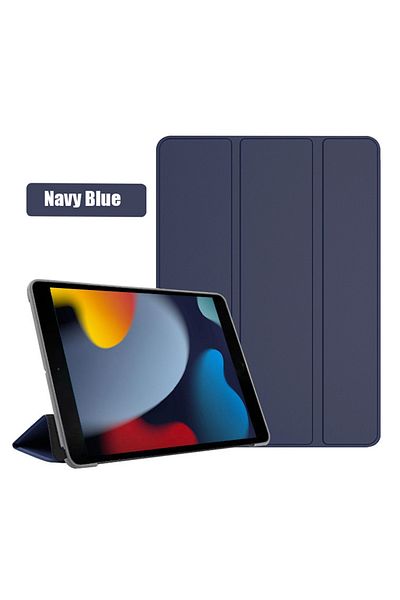 zair حافظة لجهاز iPad 9 2021 باللون الأزرق الداكن لجهاز iPad 10.2 2021 الجديد من الجيل الثامن والسابع والتاسع والعاشر Funda Sleep Wake u