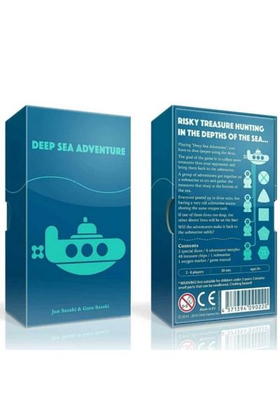 smvp Blue Deep Sea Adventure Board Game 2-6 Players Family Party Best Gift For Children Funny English Gam
