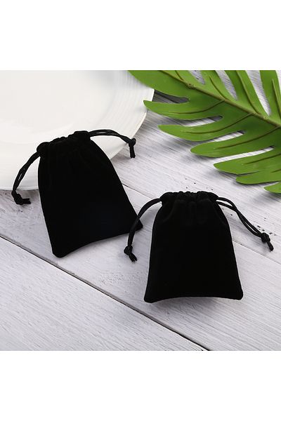 Choice 9x12cm black 10Pcs/Lot Small Black Velvet Bags 7x9 9x12cm Charms Earrings Jewelry Packaging Bags Wed