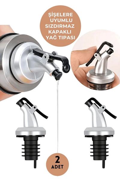 shop Leak-Proof 2-Piece Oil Pot Stopper (Lubricant Head, Plug, TIPA, Capped Bottle Tip) 2 Pieces