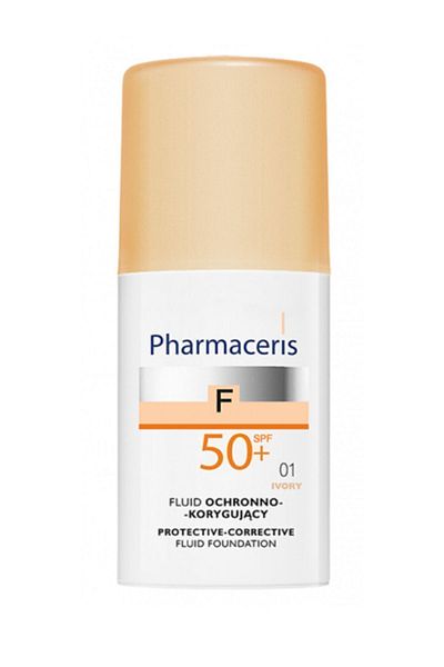 Pharmaceris Slightly Structured Natural Finish Long-Lasting Liquid Foundation That Does Not Weight Skin- Spf 50