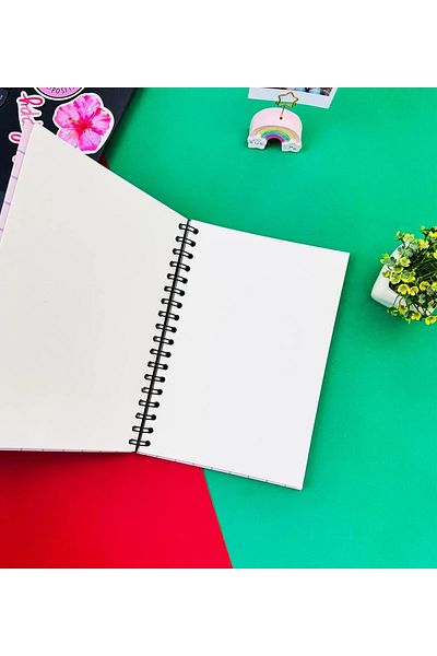 hediyeofisi Unlined Spiral Notebook with Bow Design