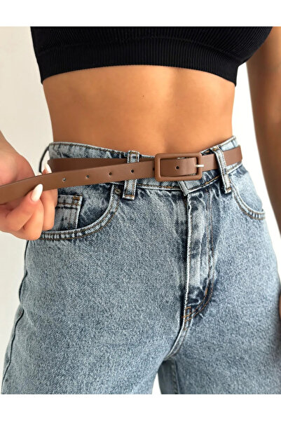 Descoin Cureaua pentru pantaloni pentru femei cu cataramă dreptunghiulară, cu...