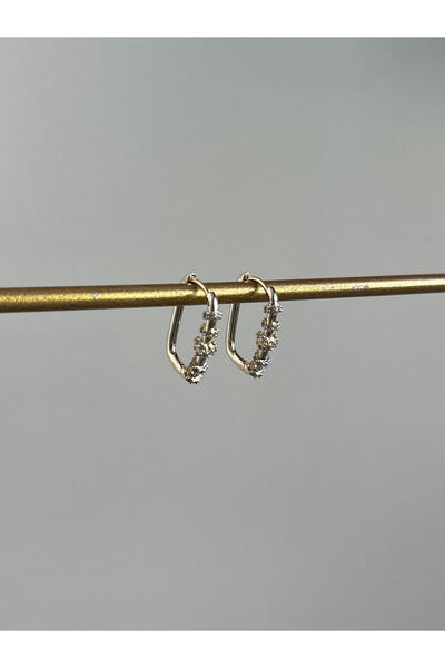 Serenity Atelier New Season Tiff Zircon Stone Rectangular Earrings