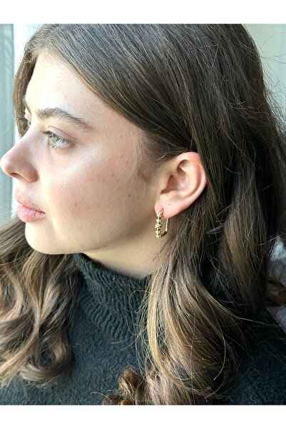 Serenity Atelier Yeni Sezon Tiff Zirkon Taşlı Dikdörtgen Küpe