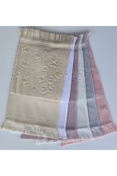 MYSOFT Mysoft 50x90 Етамін Сірий Рушник - Набір з 6 рушників з бахромою