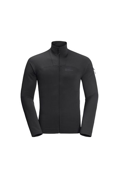 Jack Wolfskin Men's Fleece Jacket Prelight Fz Black